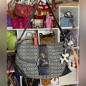 Coach Y2K Black Soho Signature Mini C Logo Shoulder Bag- F10926 🖤